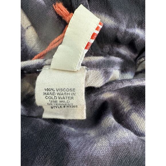 RAGA Mini Dress Gauze Medium Tie Dye Low Back Long Sleeve Swim Cover Up NEW Boho - Picture 7 of 7